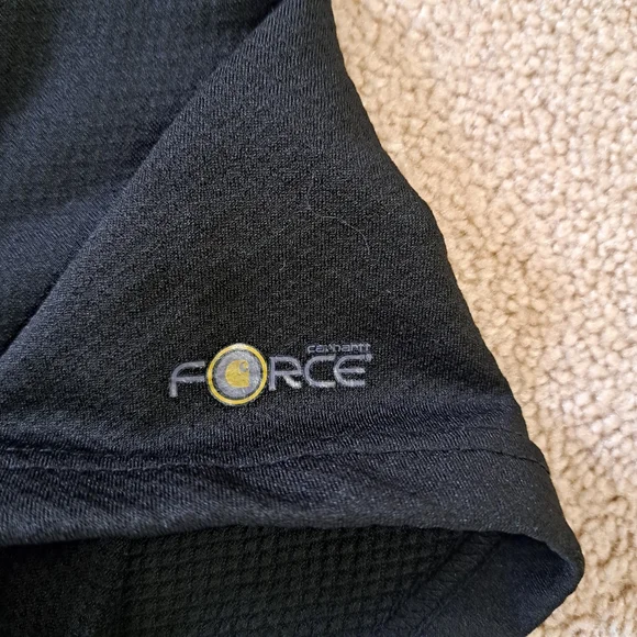 Carhartt Force Scrubs Top Women's Small V-neck Black Grey Pink Short Sleeve - Picture 8 of 13